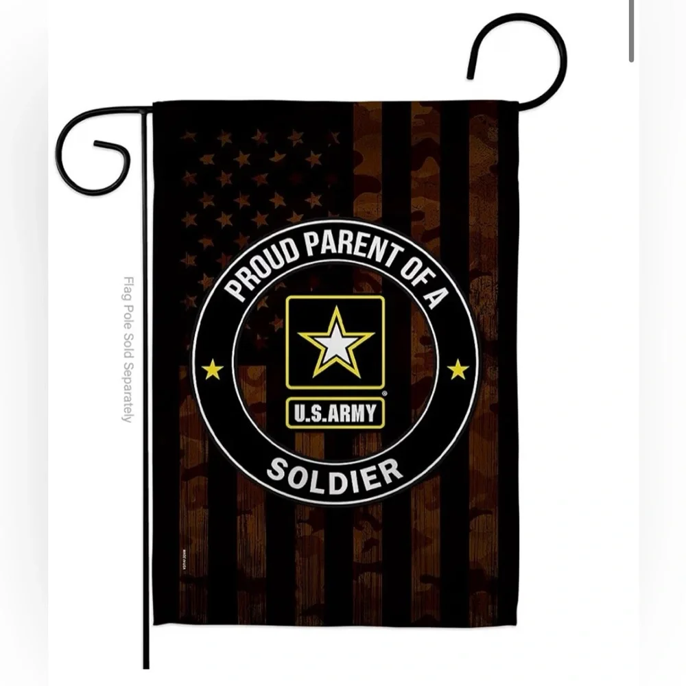 US MILITARY Proud Parent Army Garden Flag , 13 x 18 1/2, Armed Forces Rangers